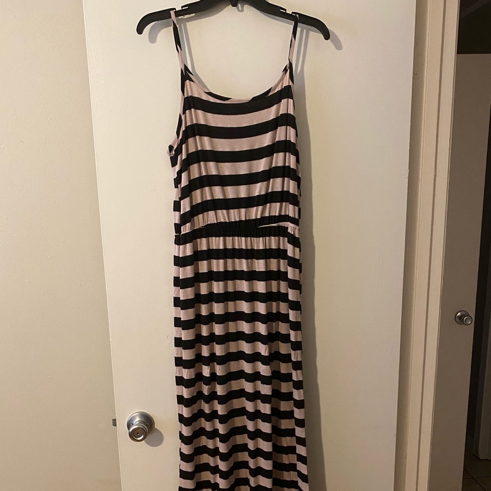 Striped maxi dress